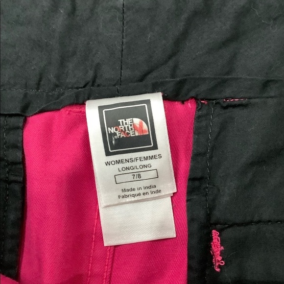 Women's Junior's North Face 7 8 M Medium Shorts Chino Khakis Pink Bermuda Twill - Picture 2 of 9